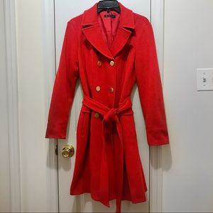 INC Double Breasted Belted Coat